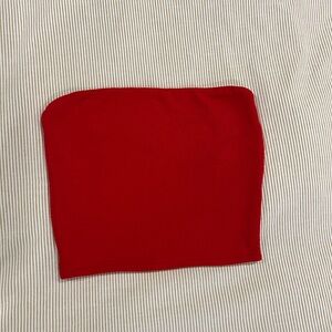 Wilfred Scarlet Bandeau Top